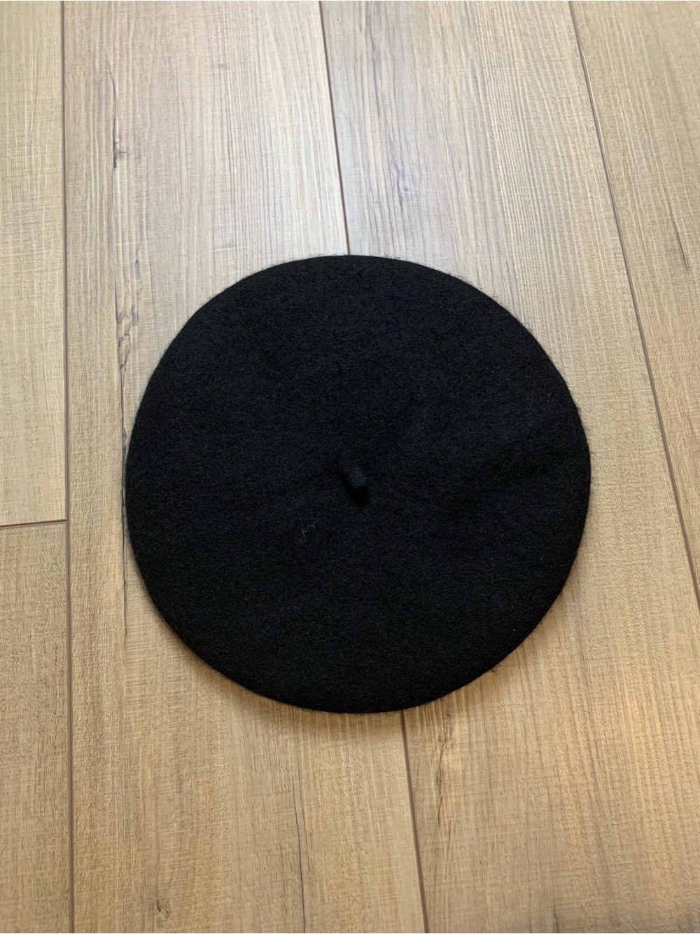 Black Wool Beret